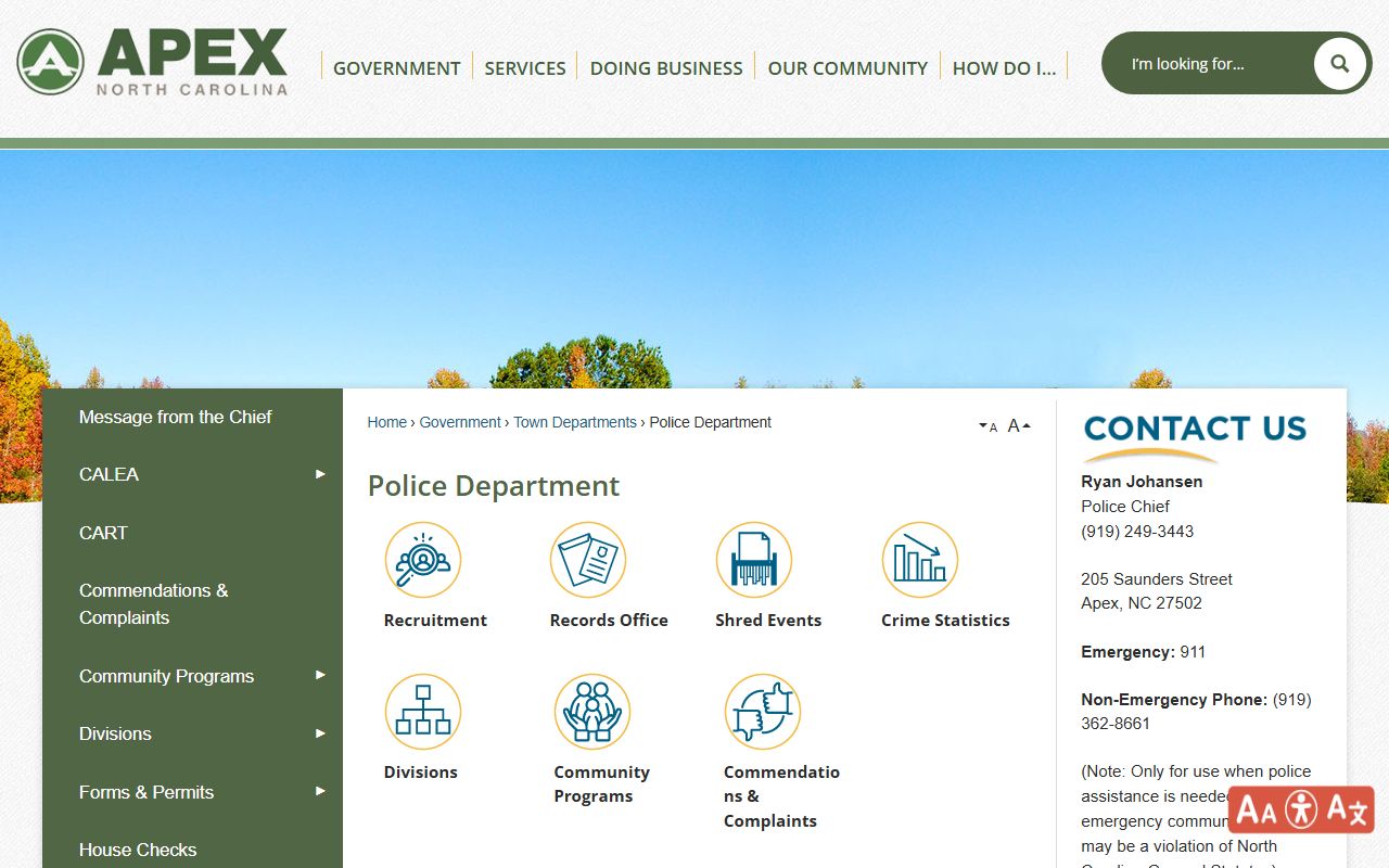 Apex Police Department arrest records and jail mugshots