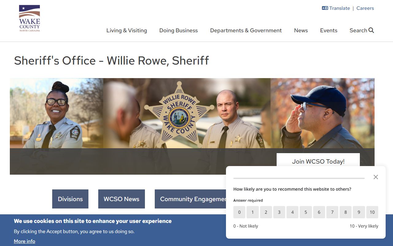 Wake County Sheriff detention records for Apex arrests