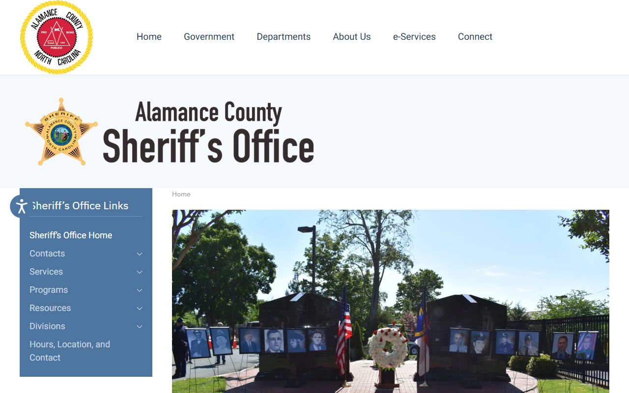 Alamance County Sheriff detention records for Burlington arrests